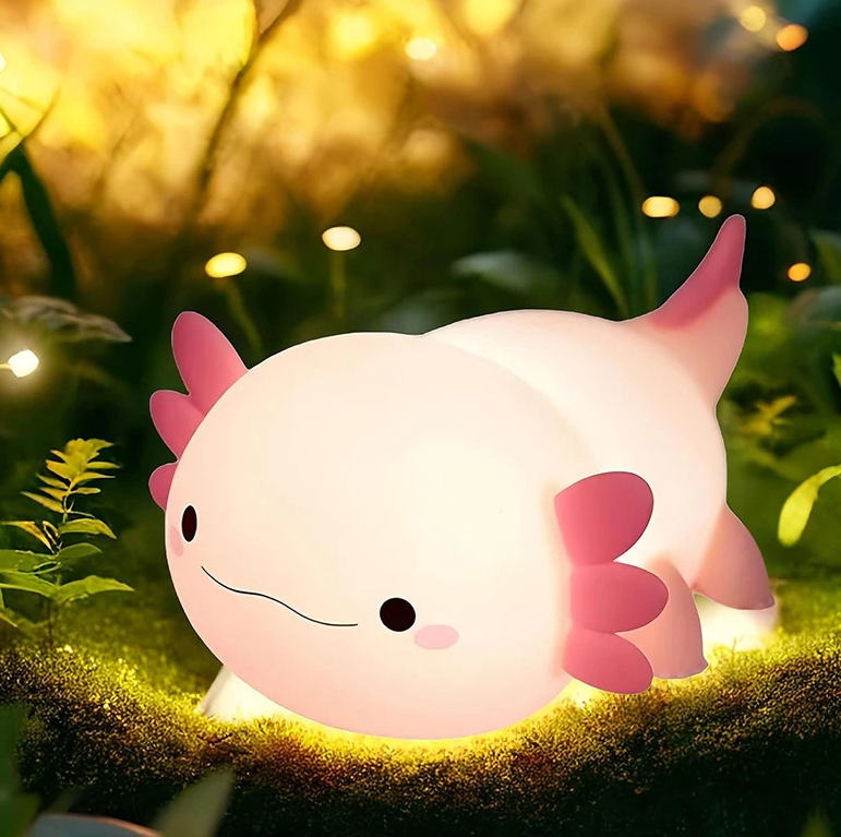 Lámpara Nocturna Adorable con Control Táctil - Lámpara de Silicona Recargable por USB para la Habitación Infantil